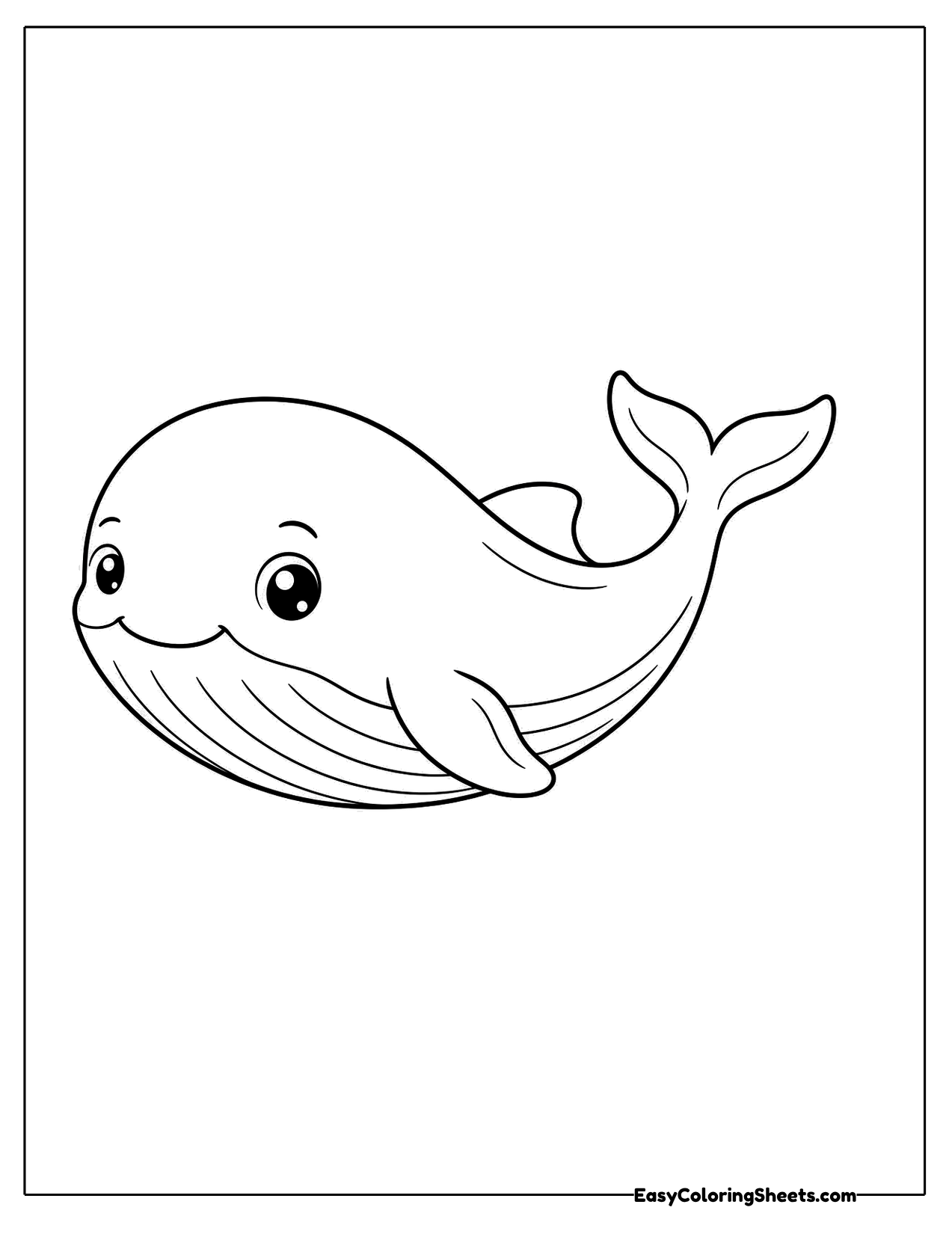 Whale in three quarter view