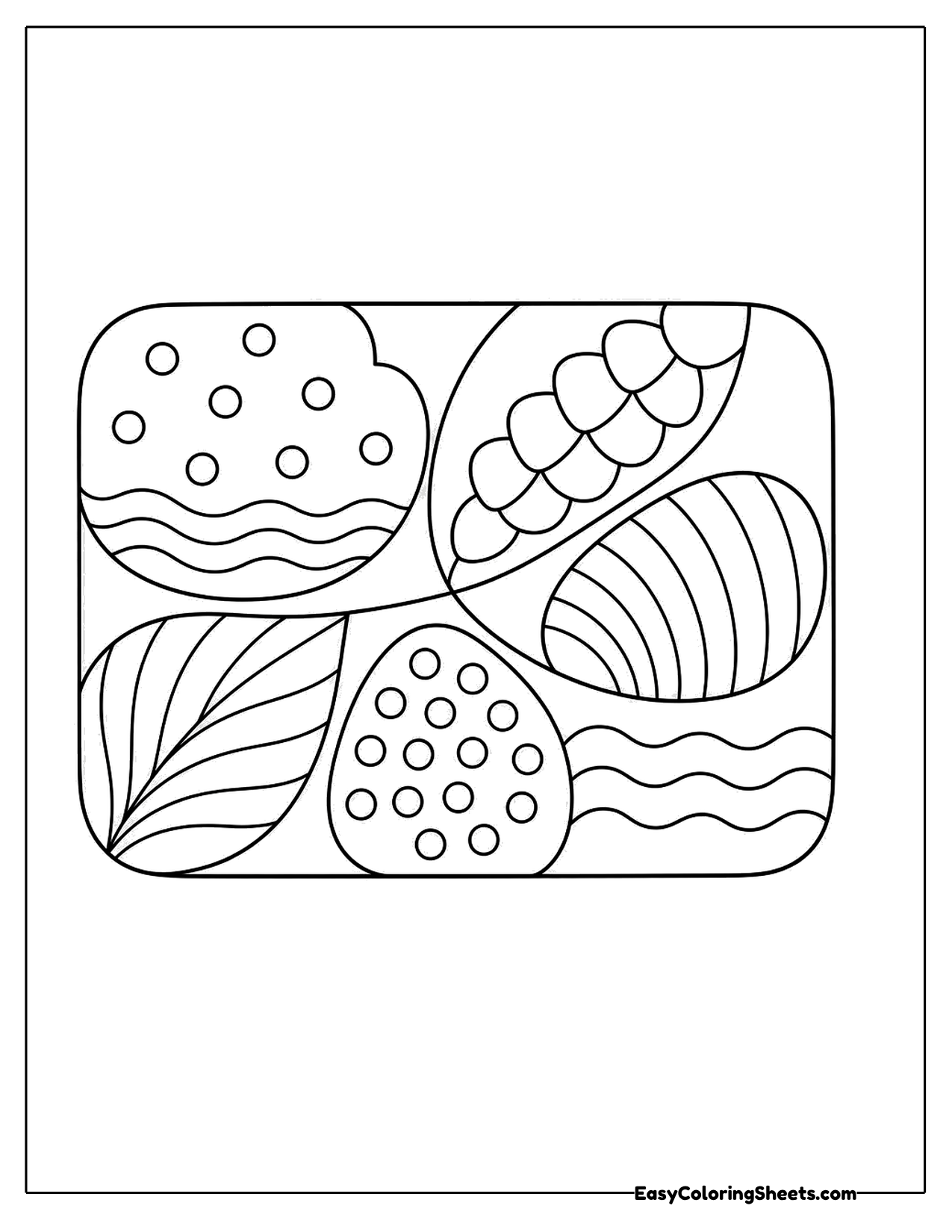 Easy zentangle shapes