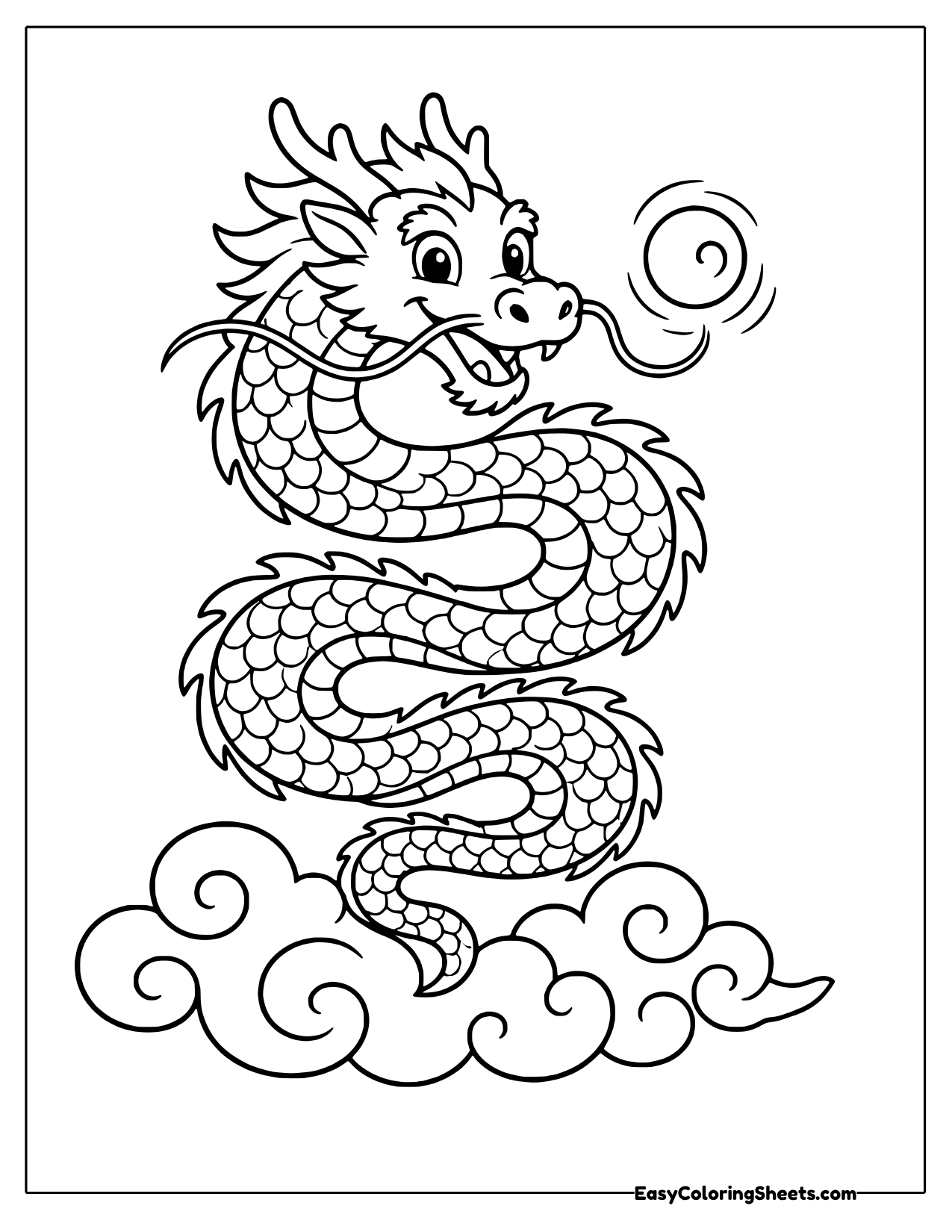 20 Chinese New Year Coloring Pages (Free PDF Printables) | Easy ...