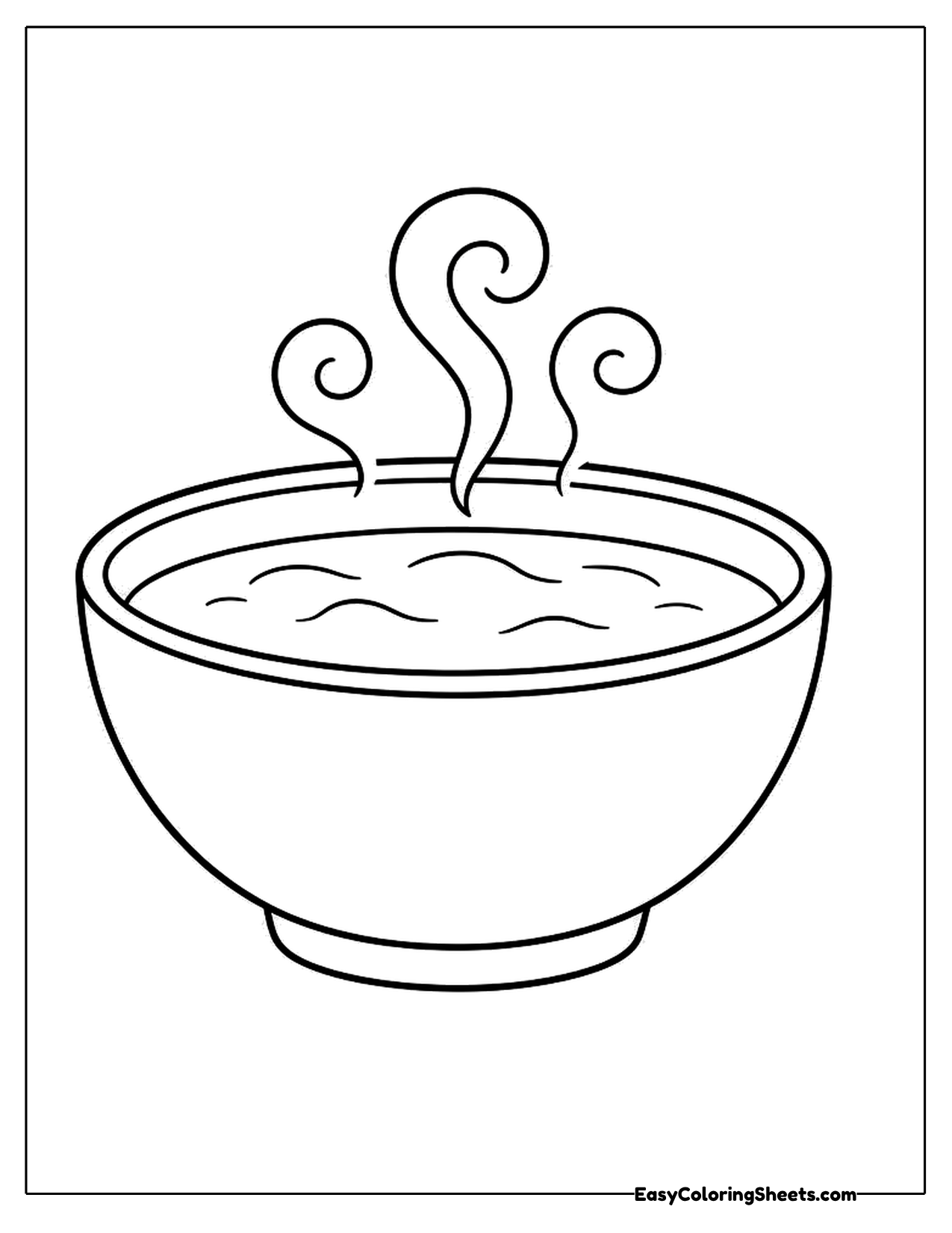 Large bowl of steaming pumpkin soup