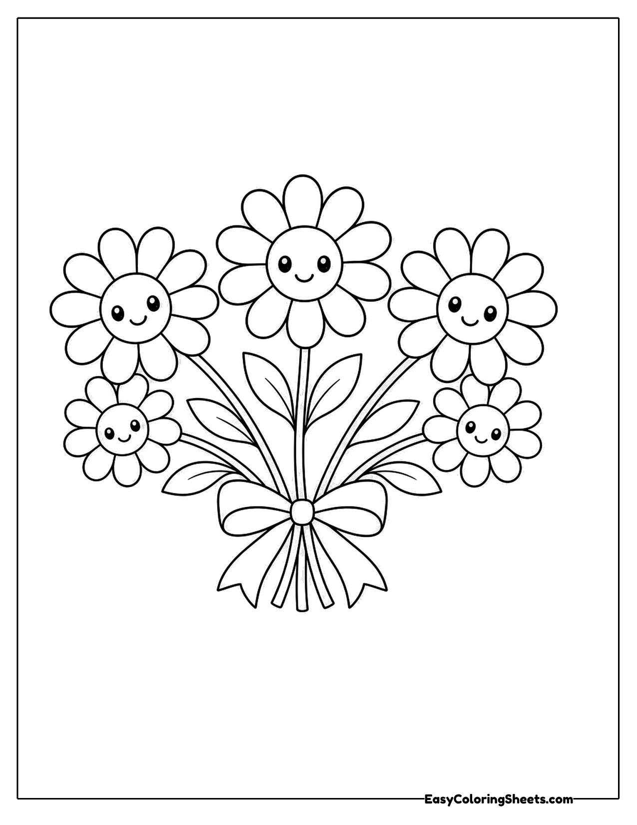 Bouquet of smiling daisies