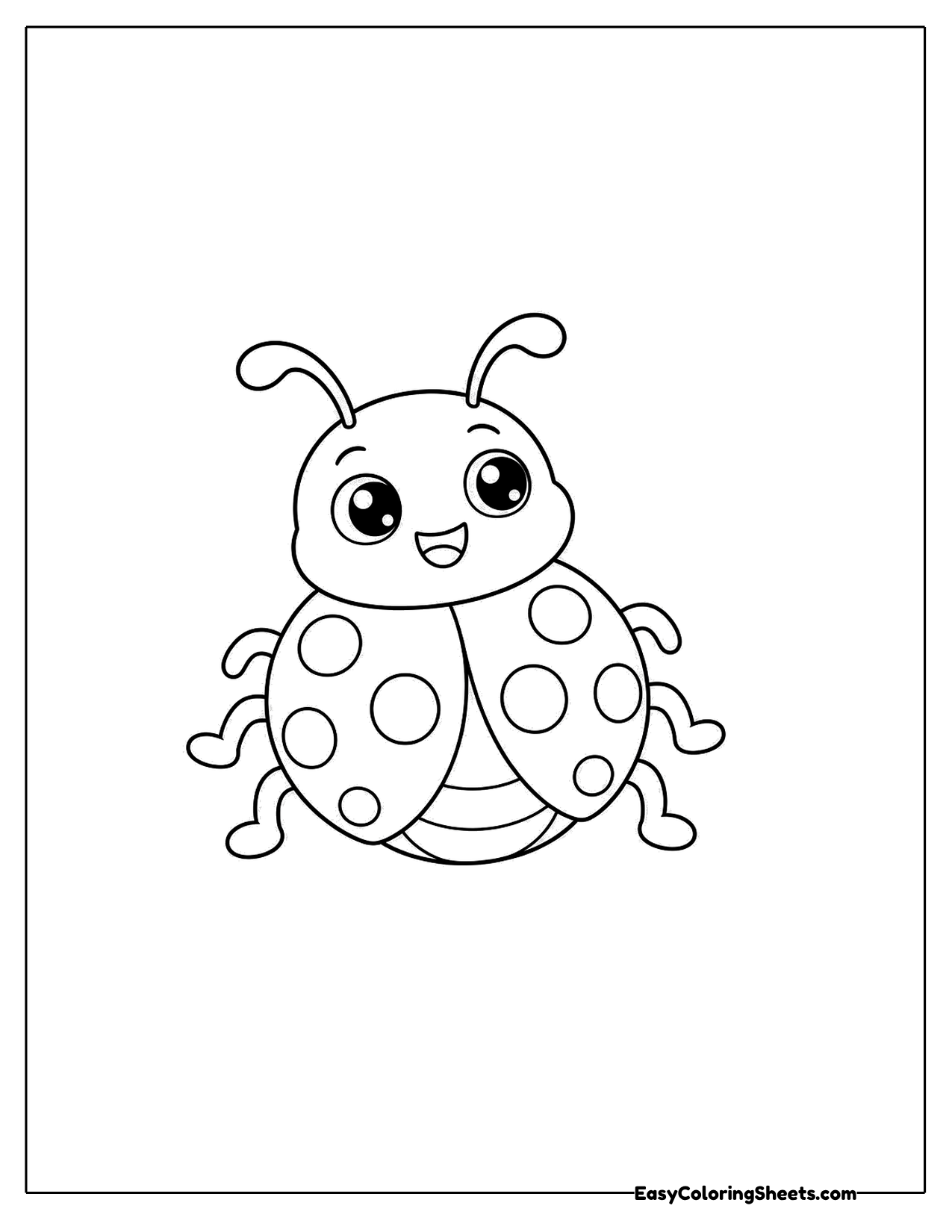 Ladybug with extra curly antennae