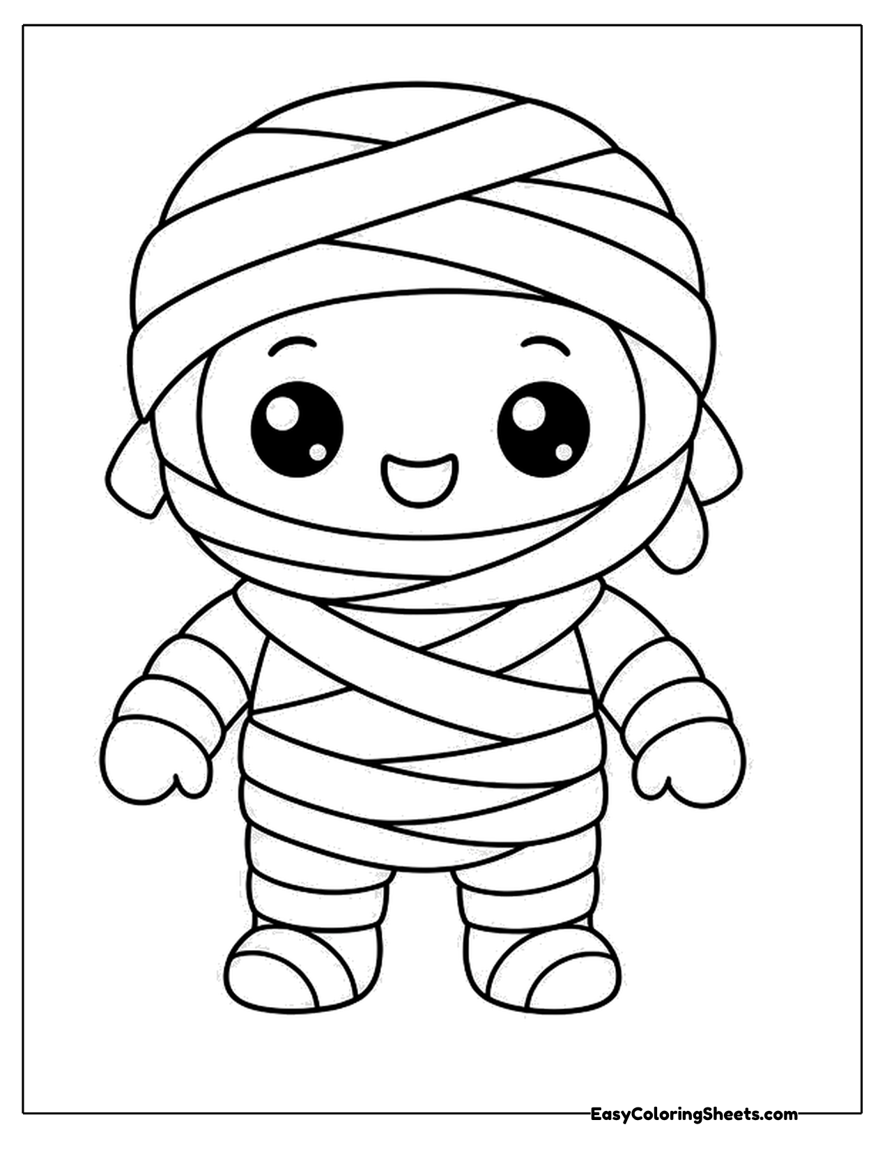 Free Baby Mummy Coloring Page (Printable PDF)