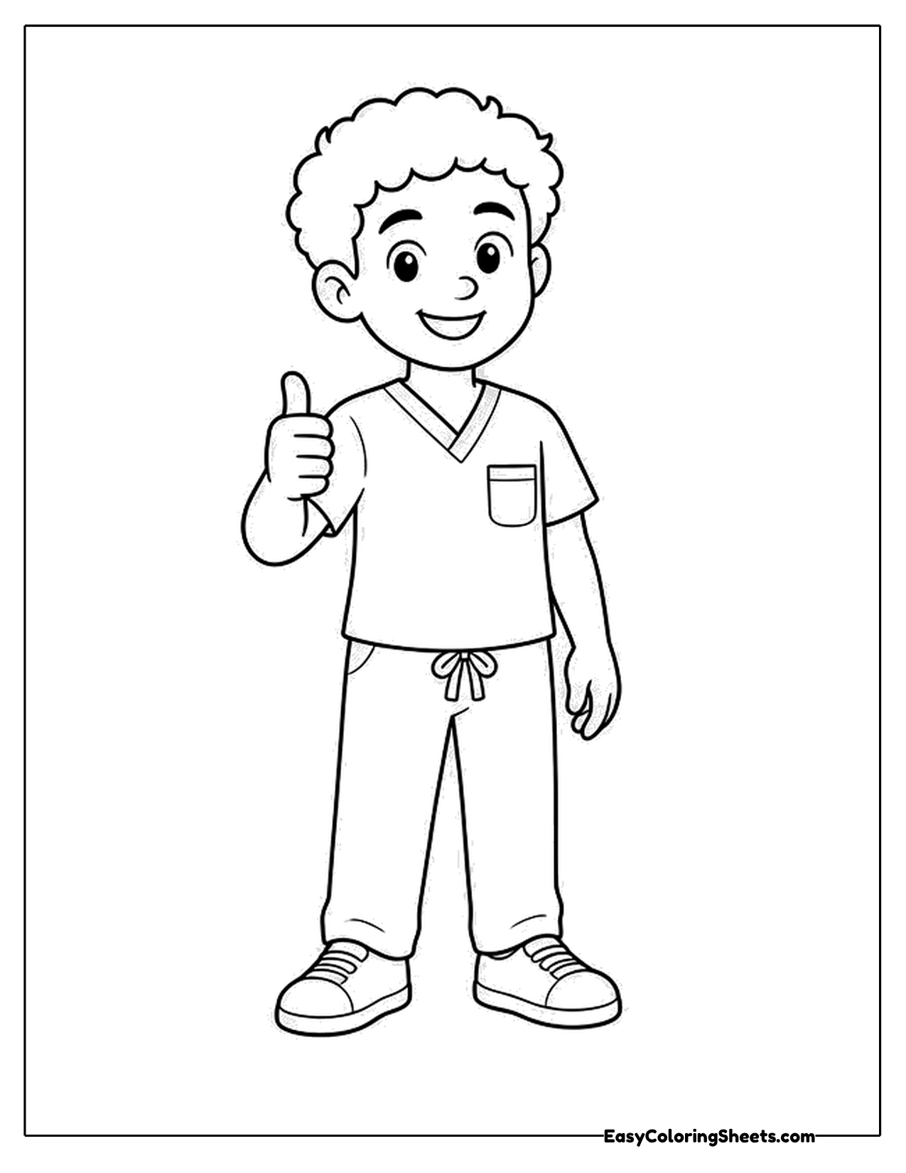 Smiling dentist giving a thumbs up