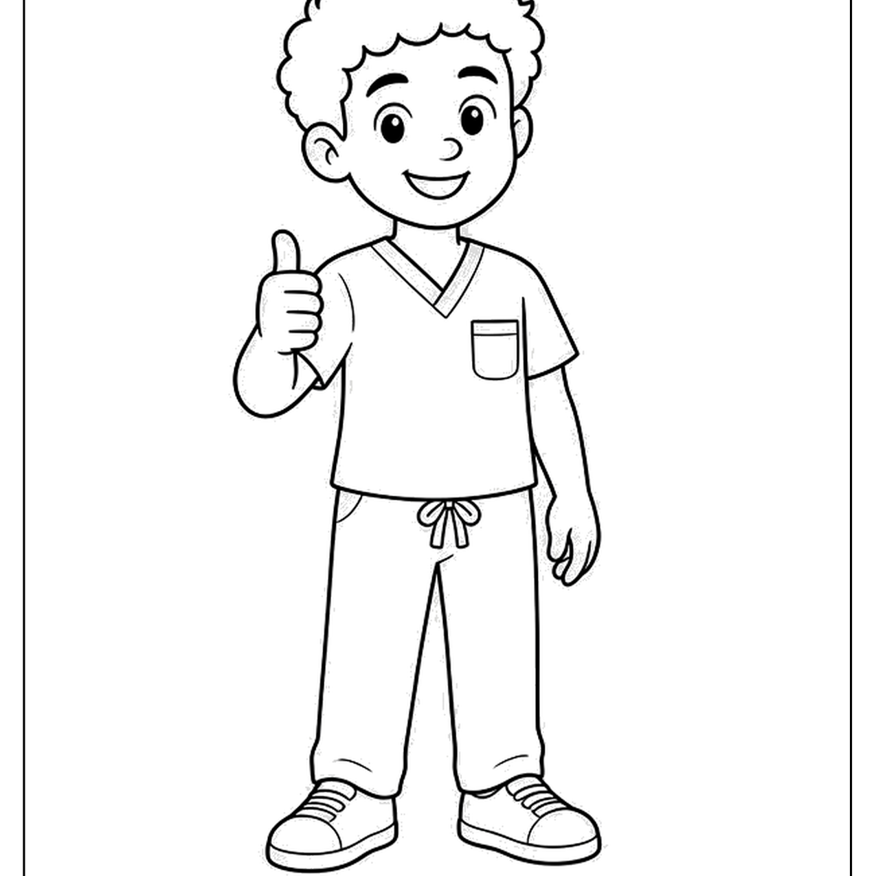 Smiling dentist giving a thumbs up