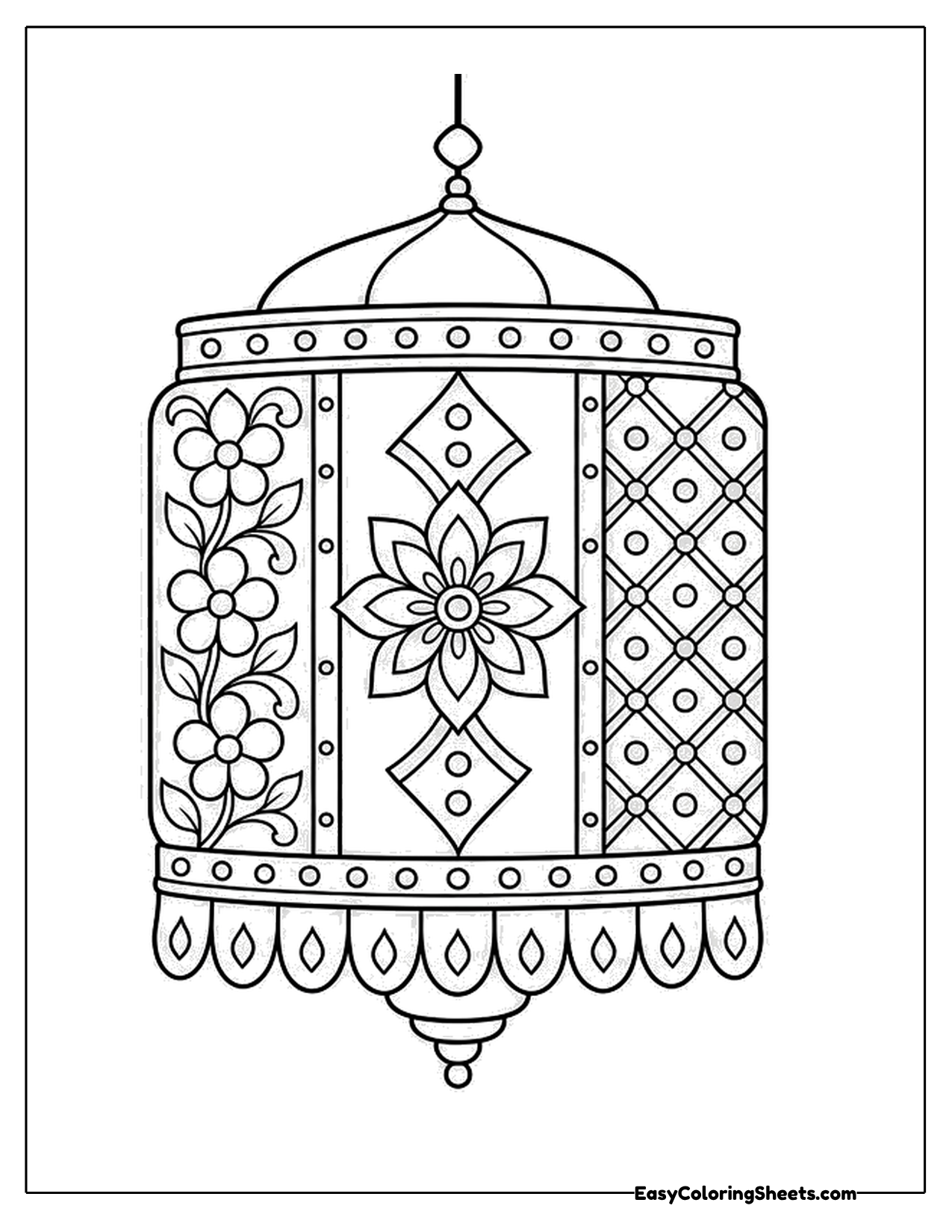 Decorated Diwali lantern