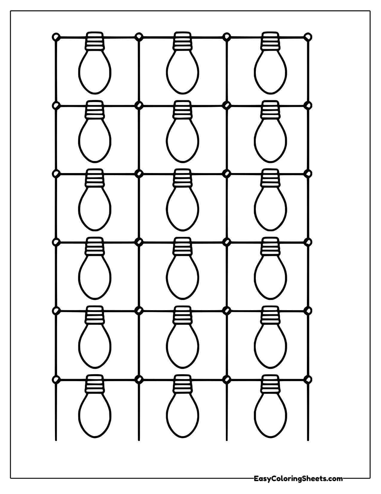 16 Christmas Lights Templates and Templates (Free PDF Printables ...