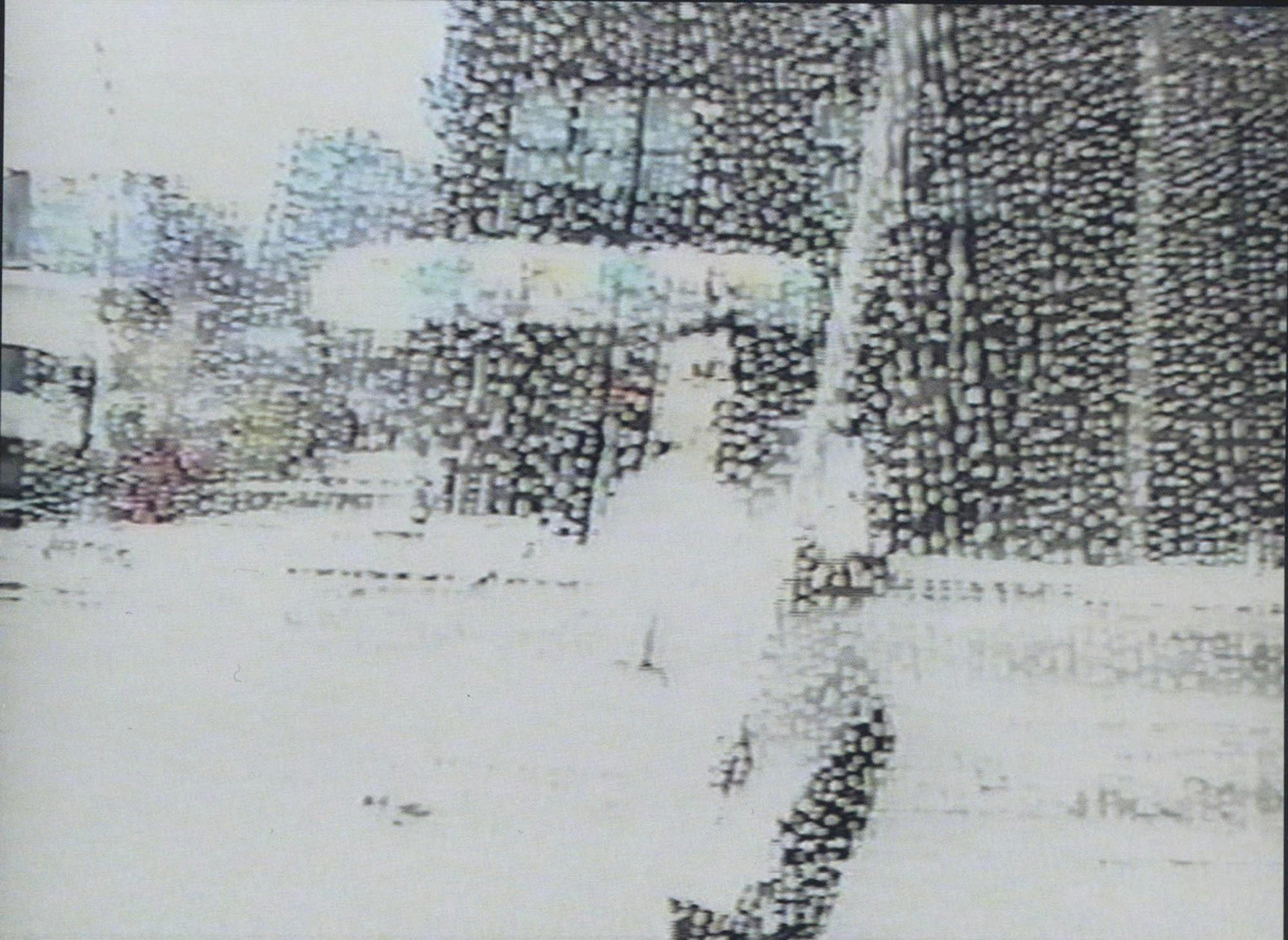 (2001) Stephen Gunning, Untitled (window cleaner), 2000, site specific video. 