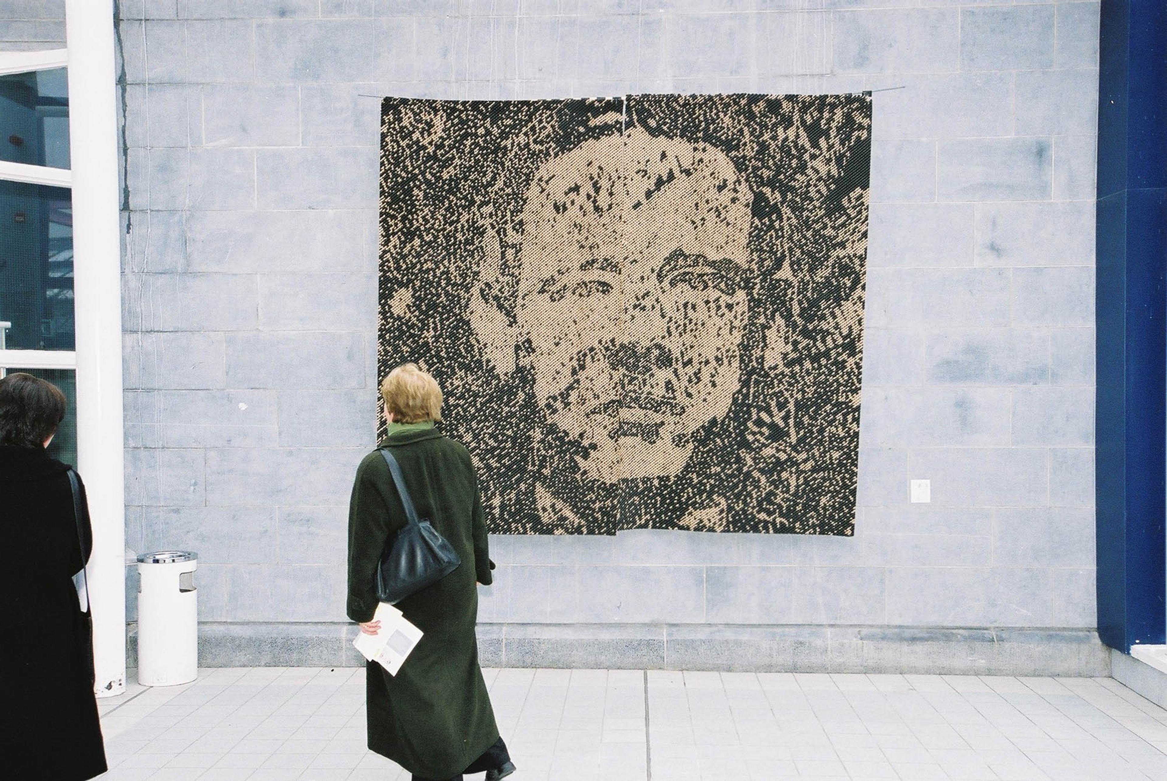 (2003) Brian Flynn, Seamus, 2002, carpet underlay, 270 x 243 cm.