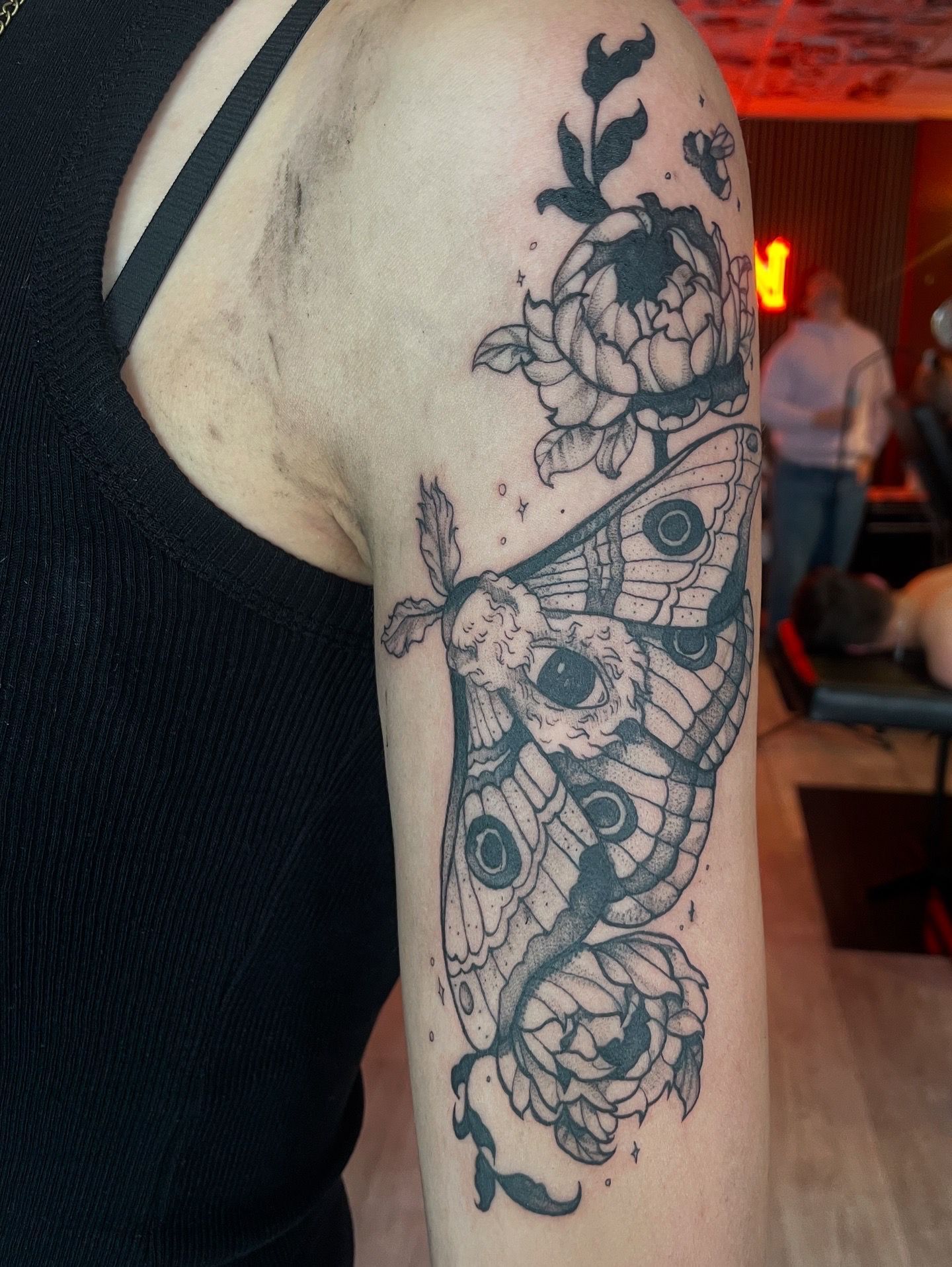 Moth tattoo