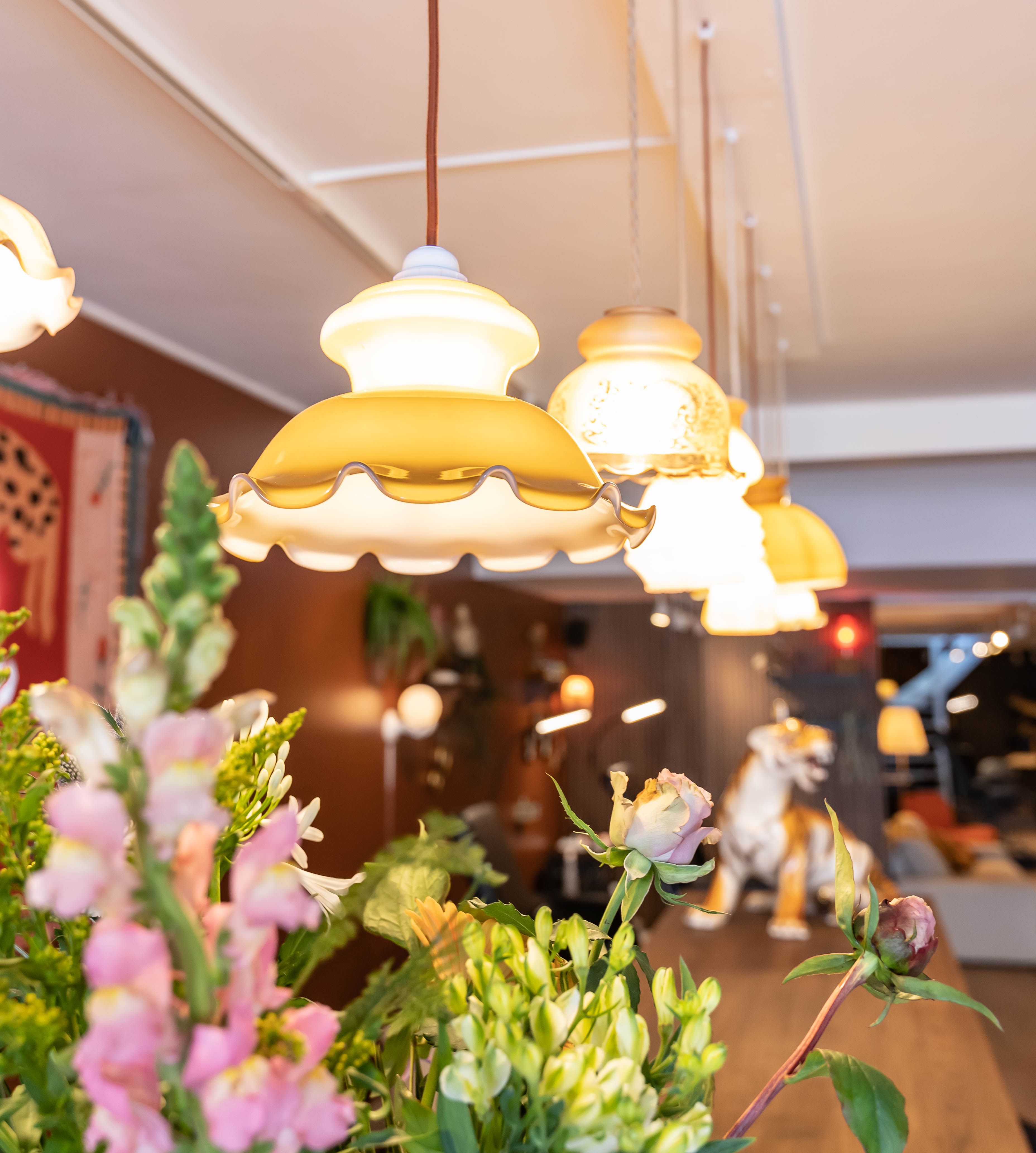Our vintage lamp shades