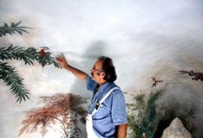 Behruz Bahadoori - Wallpaintings Austria - Vienna Castle of Schönbrunn - Berglroom Reconstruction