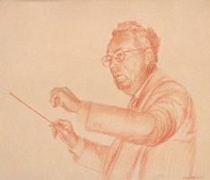 Behruz Bahadoori - Drawings - Sanguine Drawing