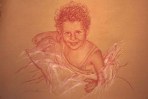 Behruz Bahadoori - Drawings - Sanguine Drawing