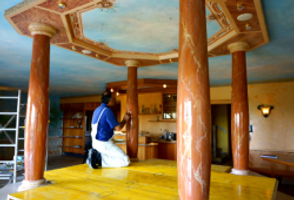 Behruz Bahadoori - Wallpaintings Austria Temple Pillar Ceiling Painting & Construction of Pillars