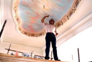 Behruz Bahadoori - Wallpaintings Persia Persian Villa Ceiling Painting