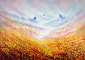 Behruz Bahadoori, ‘flames of passion’, ca. 2020, Painting, Acrylic and Oil on Canvas