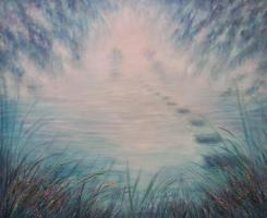 Märchensee, Acrylic and oil on canvas, 125 x 155 cm