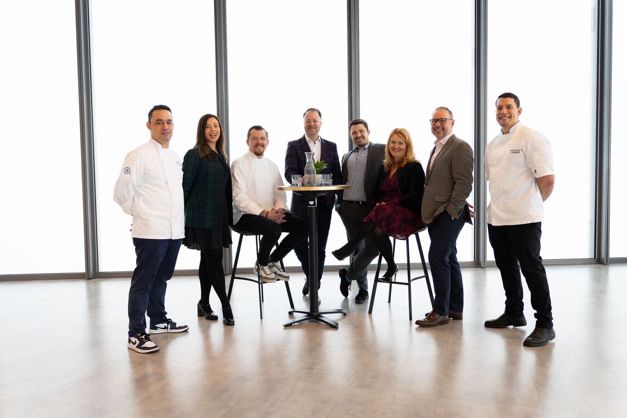 The Horizon 22 team with Alex Dilling and his team