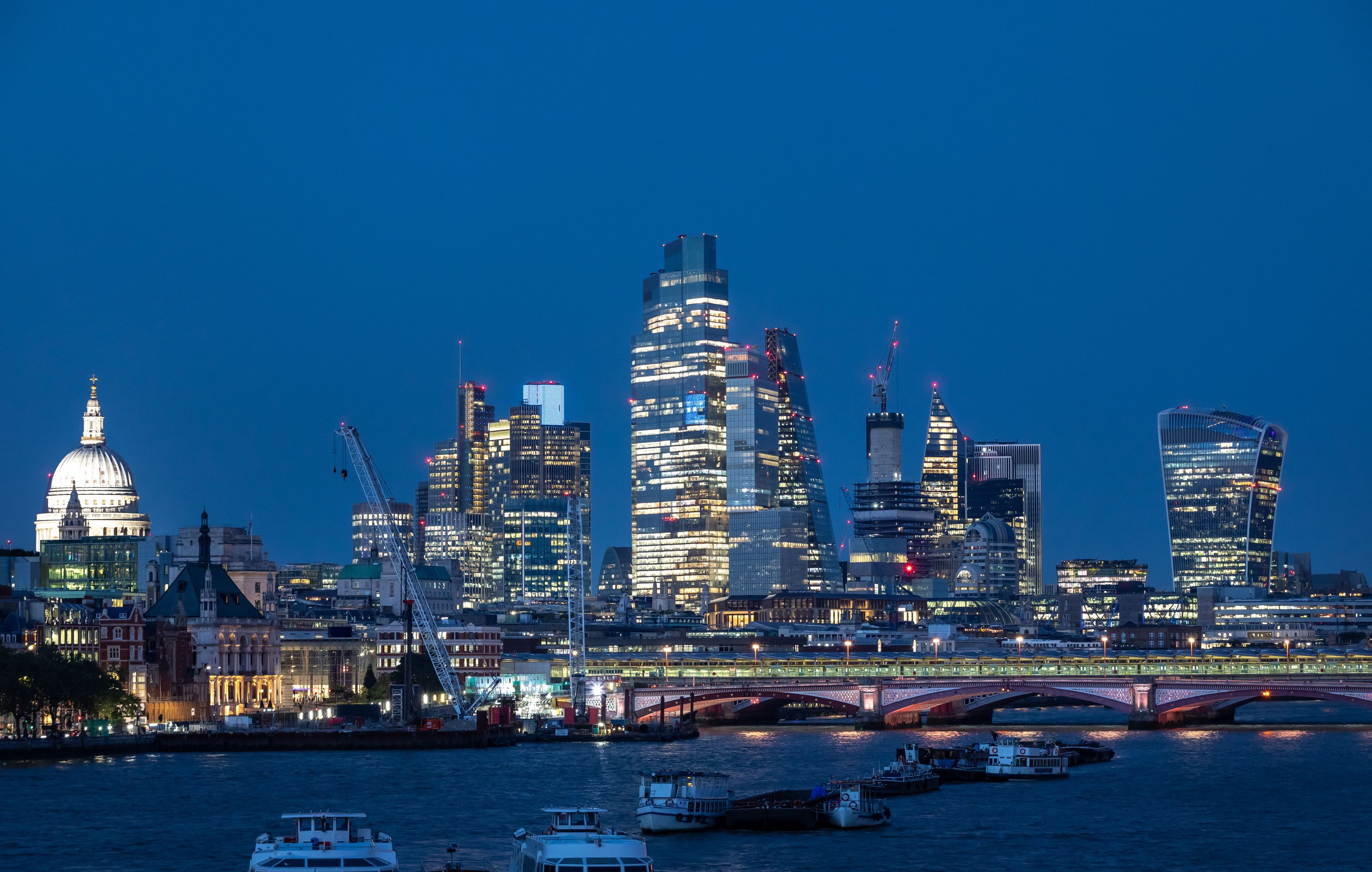 View of London City skyline