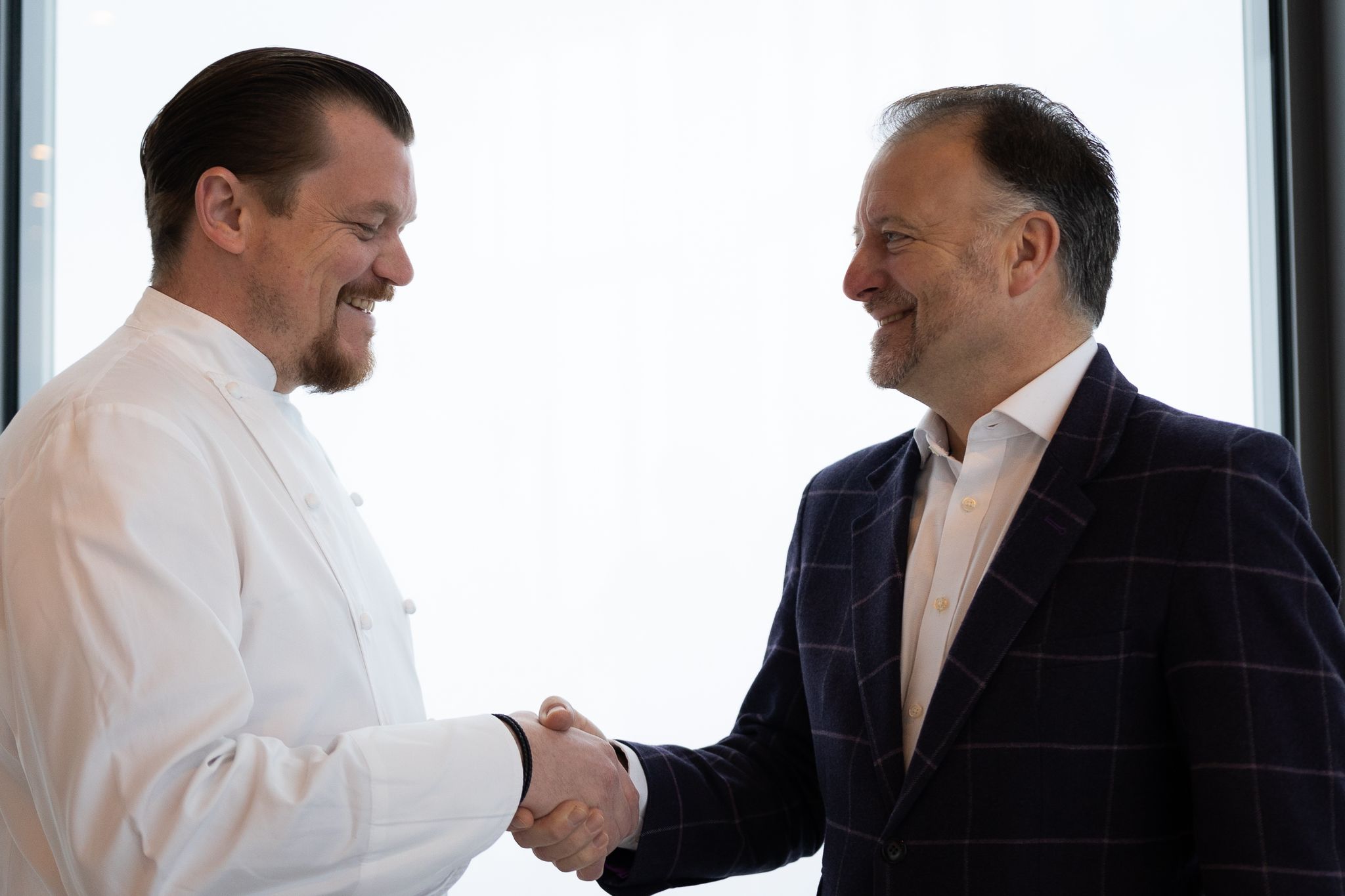 Two men shaking hands