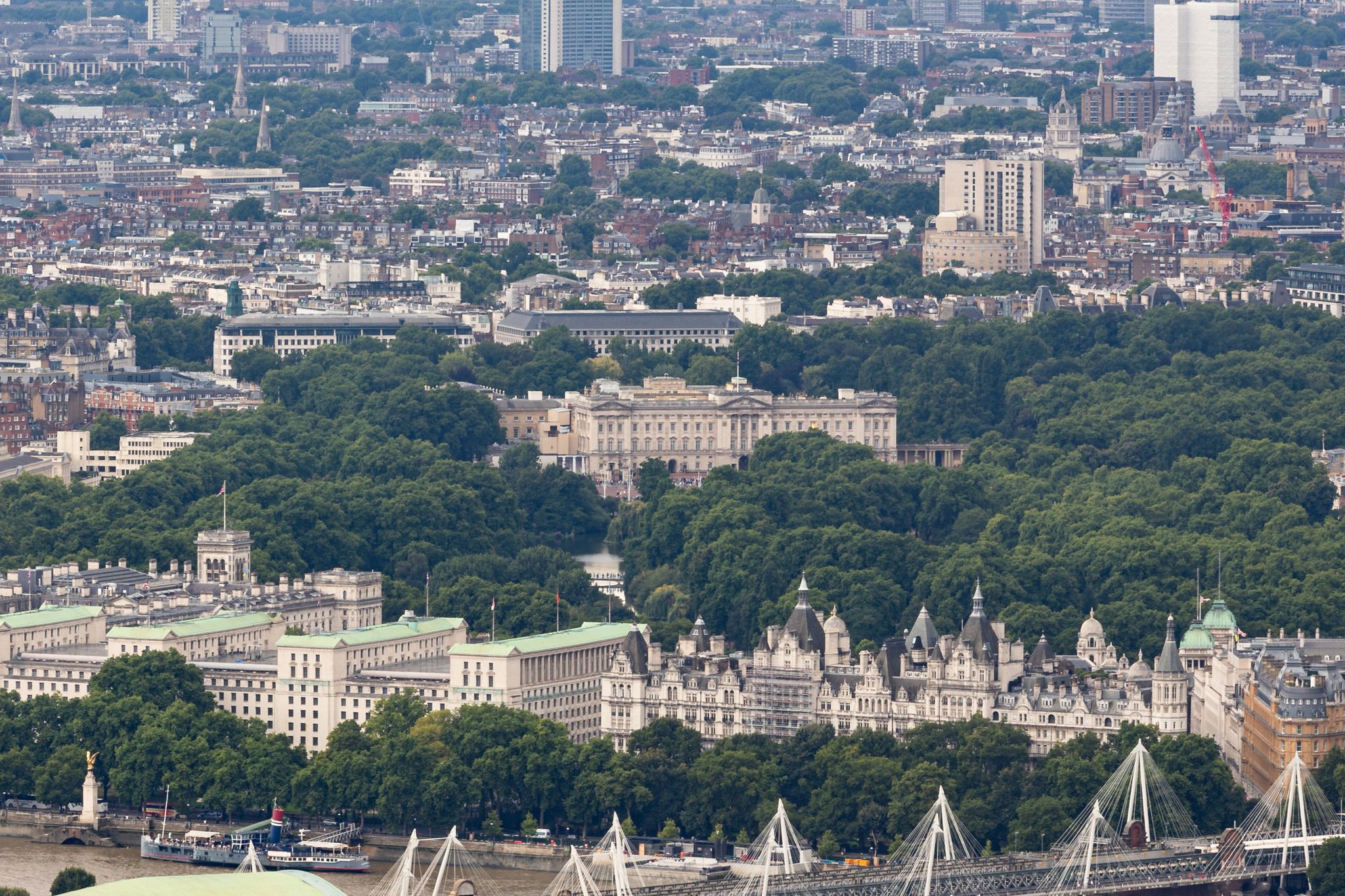A view of Buckingham Palace