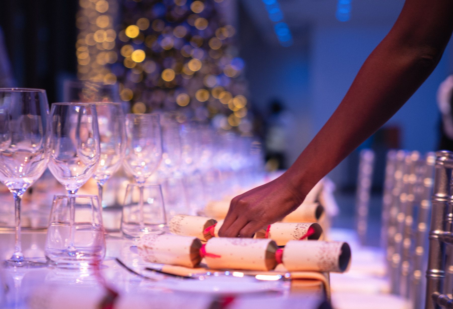 Christmas table setting