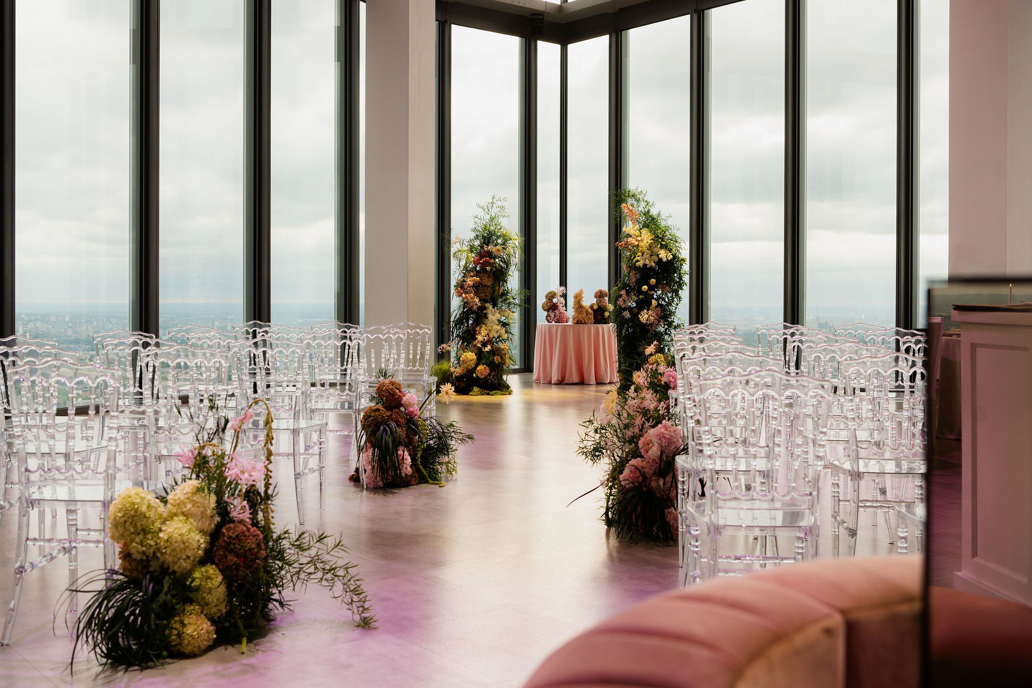 Horizon 22 set up for a wedding