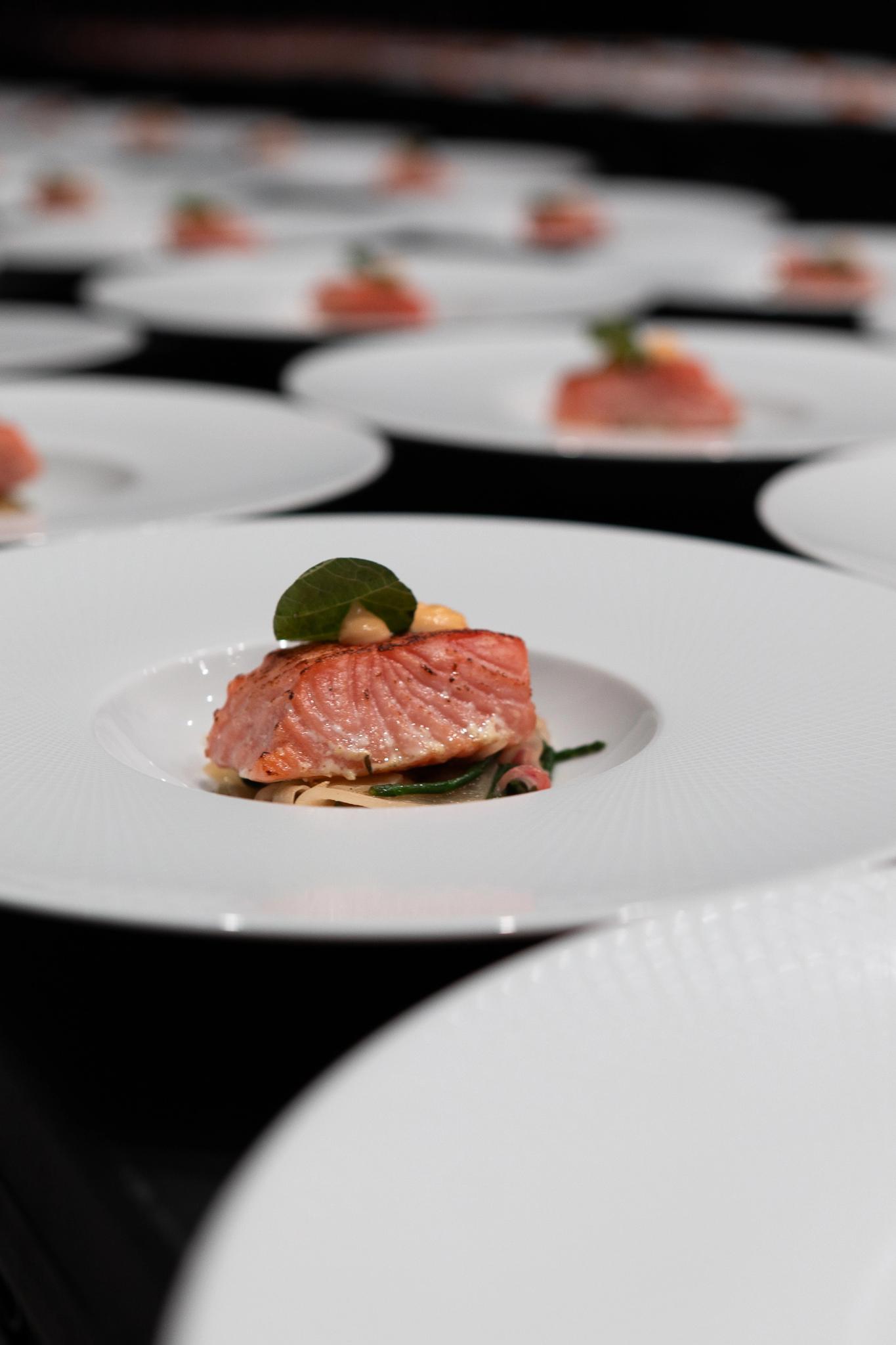 A beautiful dish on a plate at Horizon 22