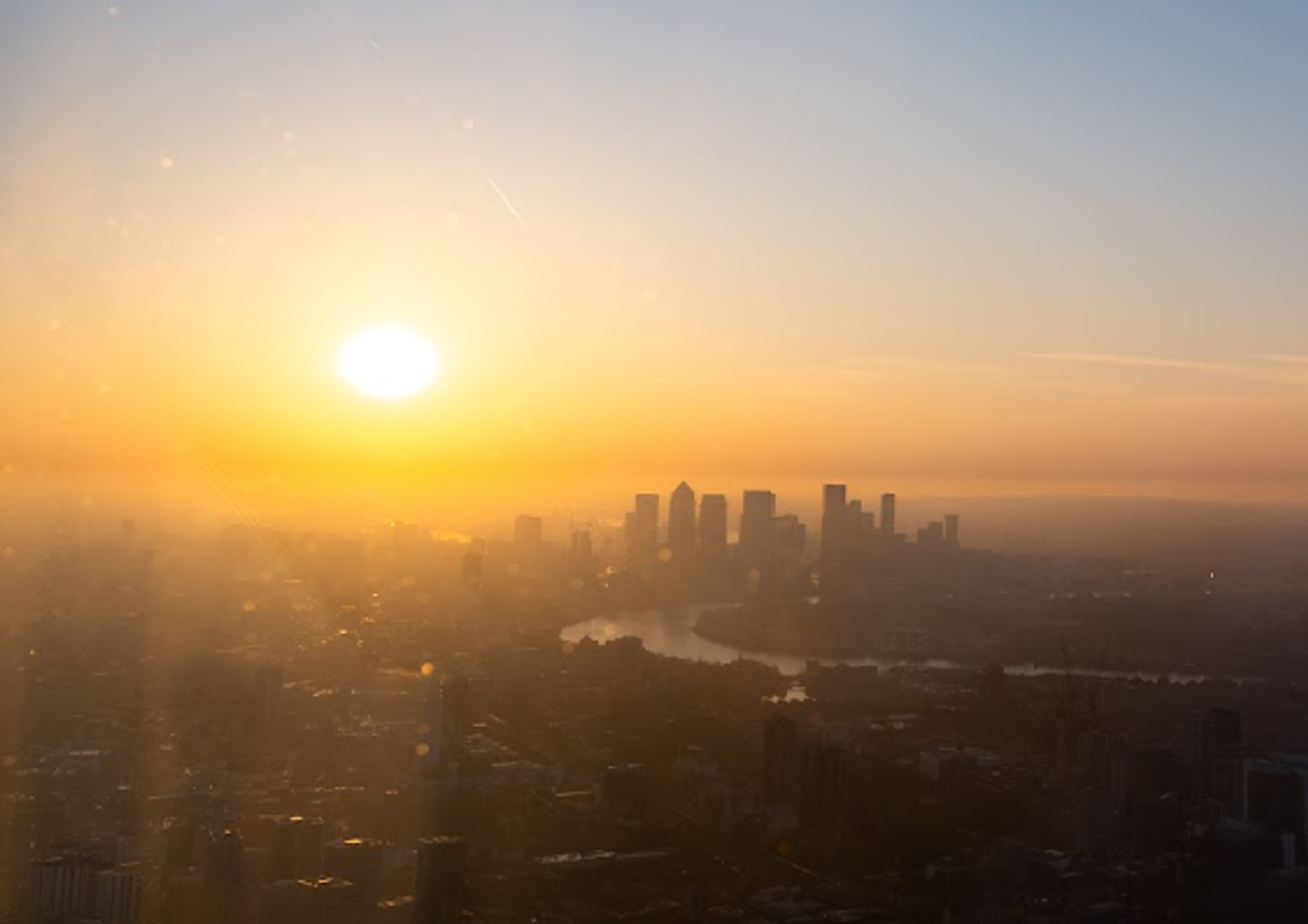 Sunrise over Canary Wharf