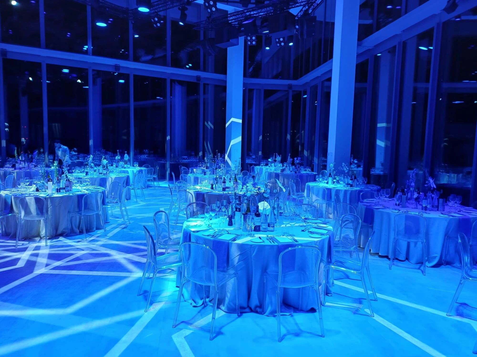 Tables setup for event