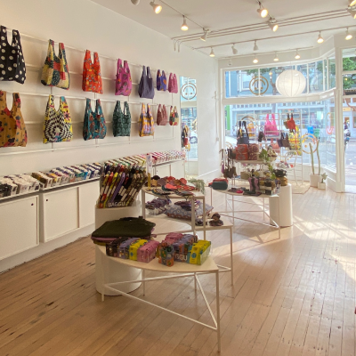 inside view of the baggu san francisco store