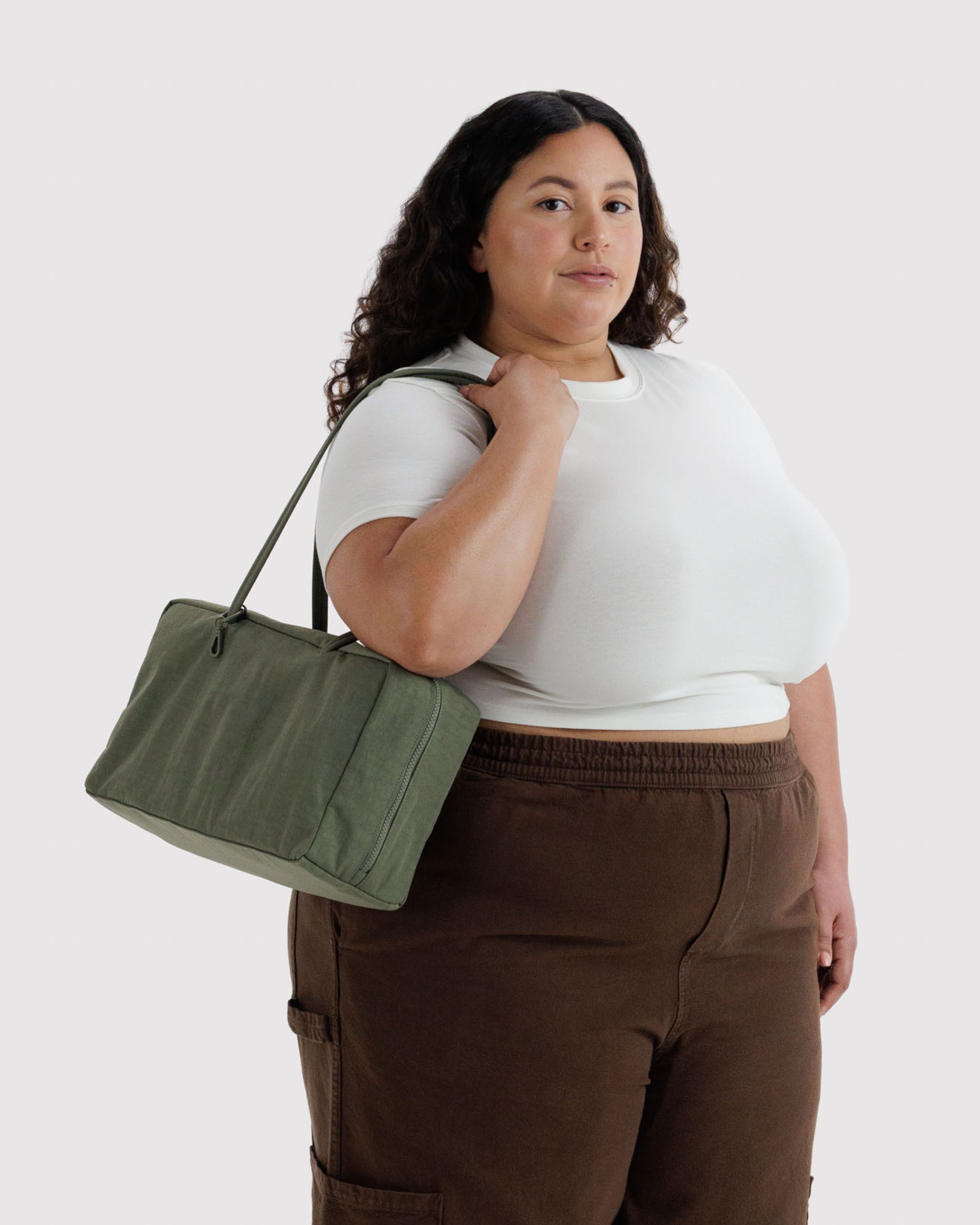 Medium Nylon Bowler Bag
