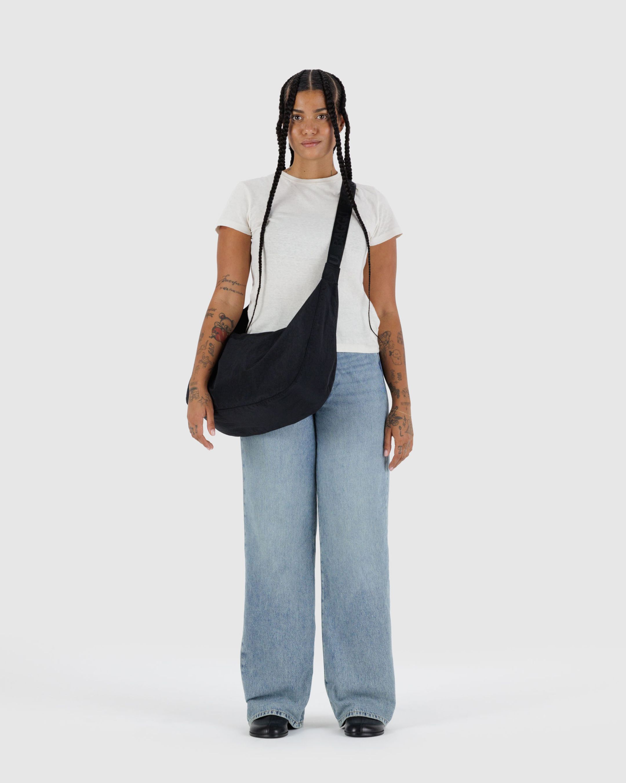 Large Nylon Crescent Bag