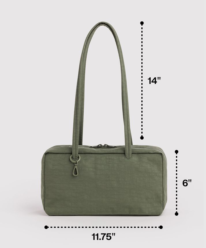 Medium Nylon Bowler Bag Coffee - Baggu