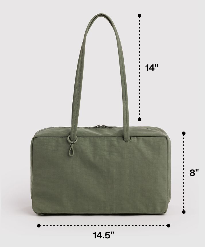 Medium Nylon Bowler Bag Coffee - Baggu