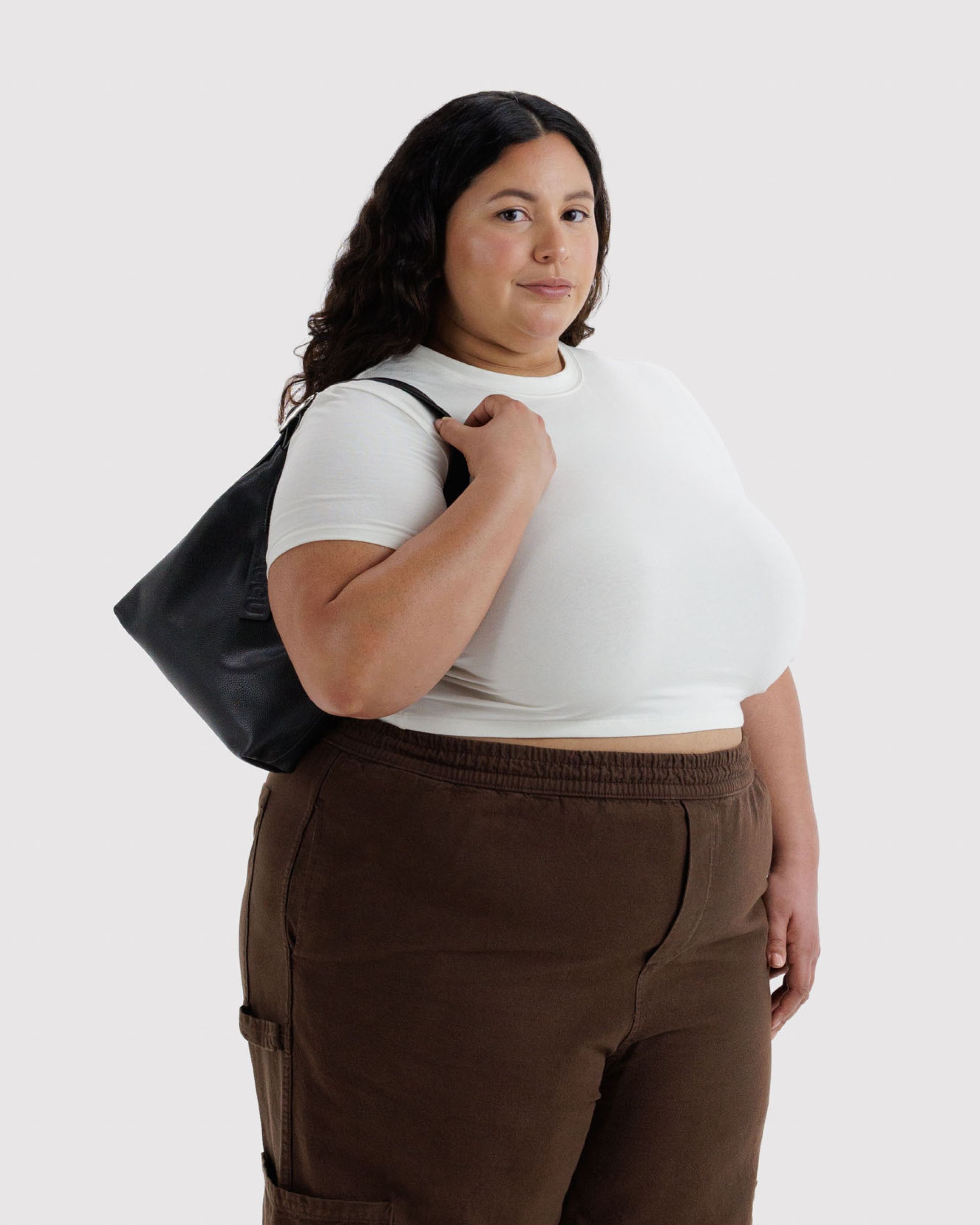 Mini Recycled Leather Shoulder Bag