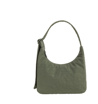 Mini Nylon Shoulder Bag Black - Baggu