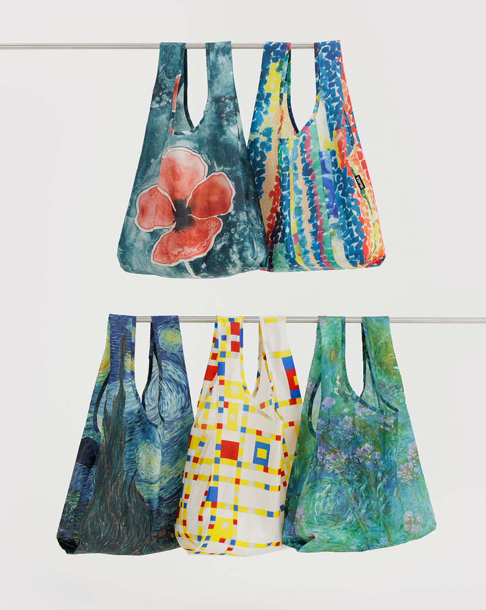 Moma Tote Charm Red/ Blue - Baggu