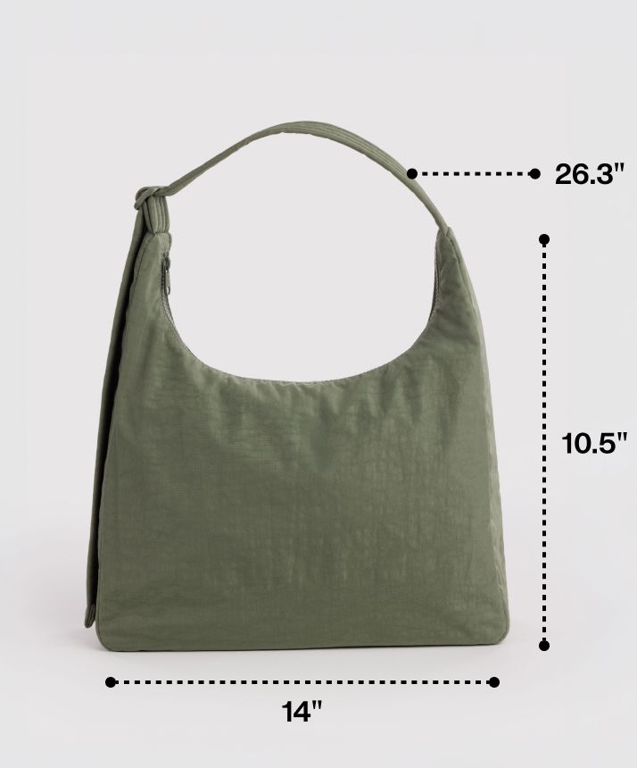Mini Nylon Shoulder Bag Black - Baggu