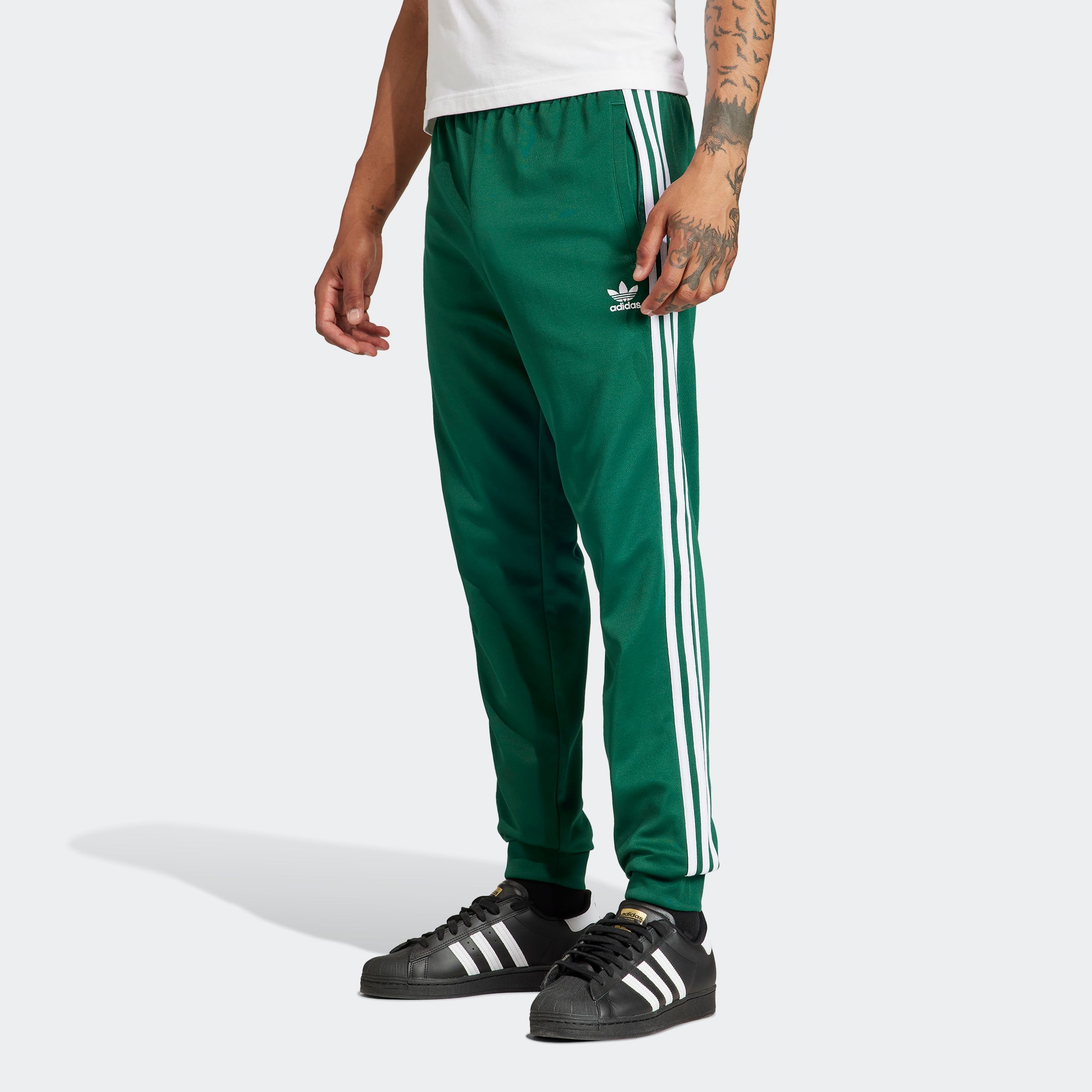 STAB | Adidas Classics SST Track Pants: Green