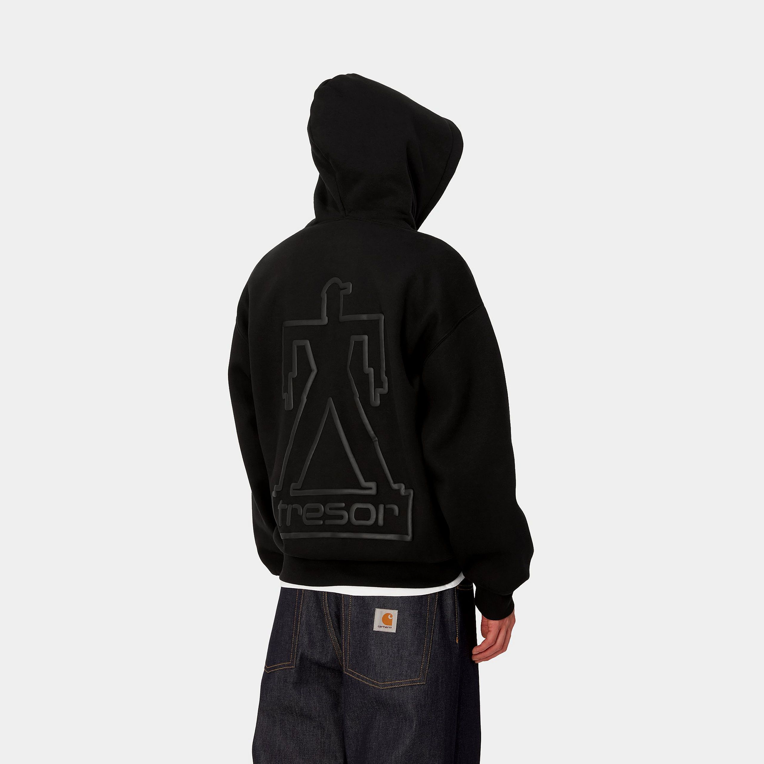 Carhartt WIP x TRESOR Basement Hooded Sweatshirt - Black / Grey