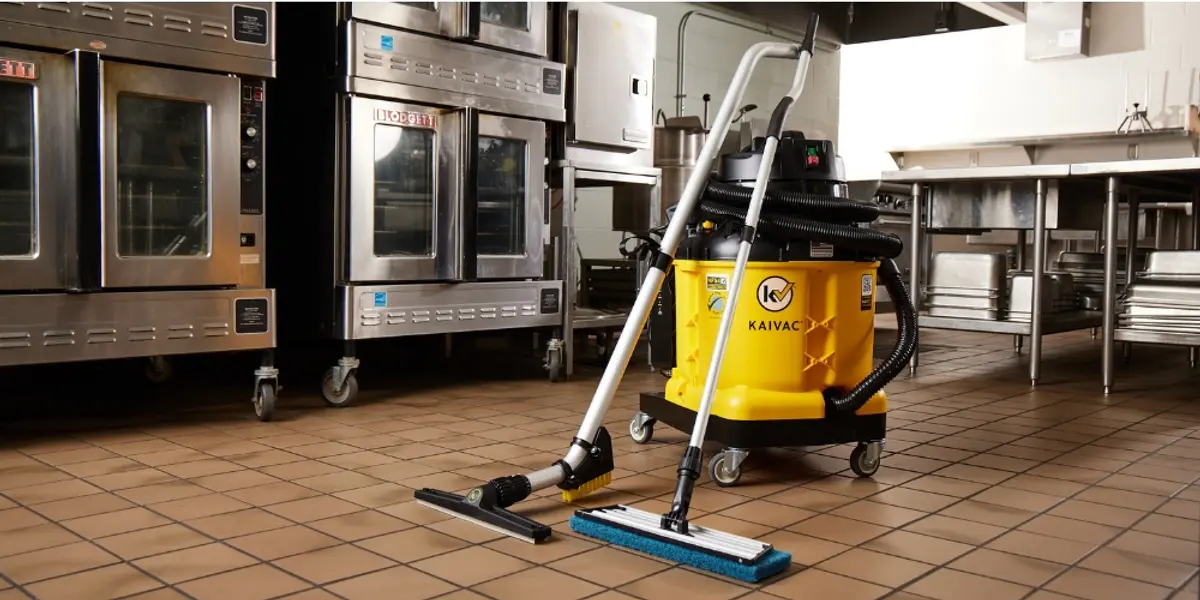 Kitchen Floor in Large Hospital Never Looked Cleaner