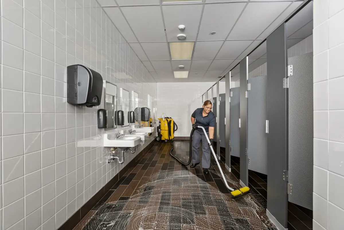 How to Clean Commercial Restroom Tile and Grout Floors