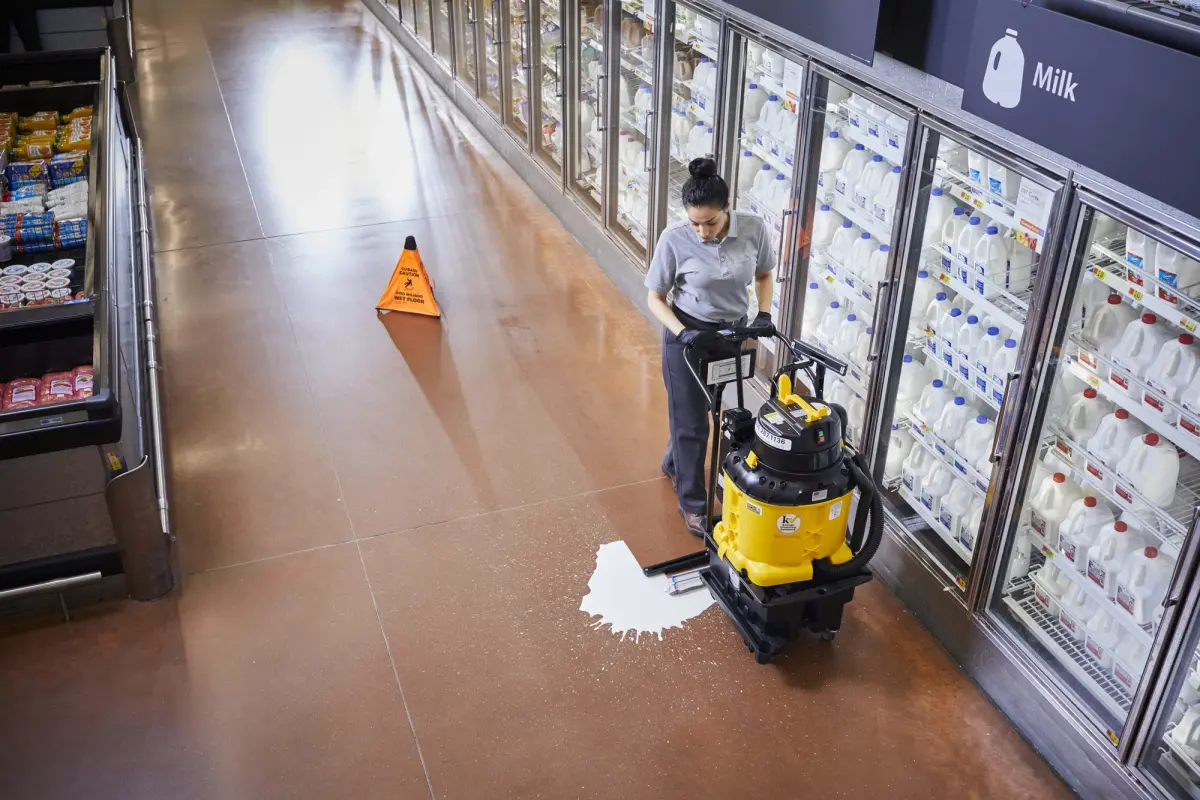 7 Tips for Cleaning Spills and Moisture from Grocery Store Floors