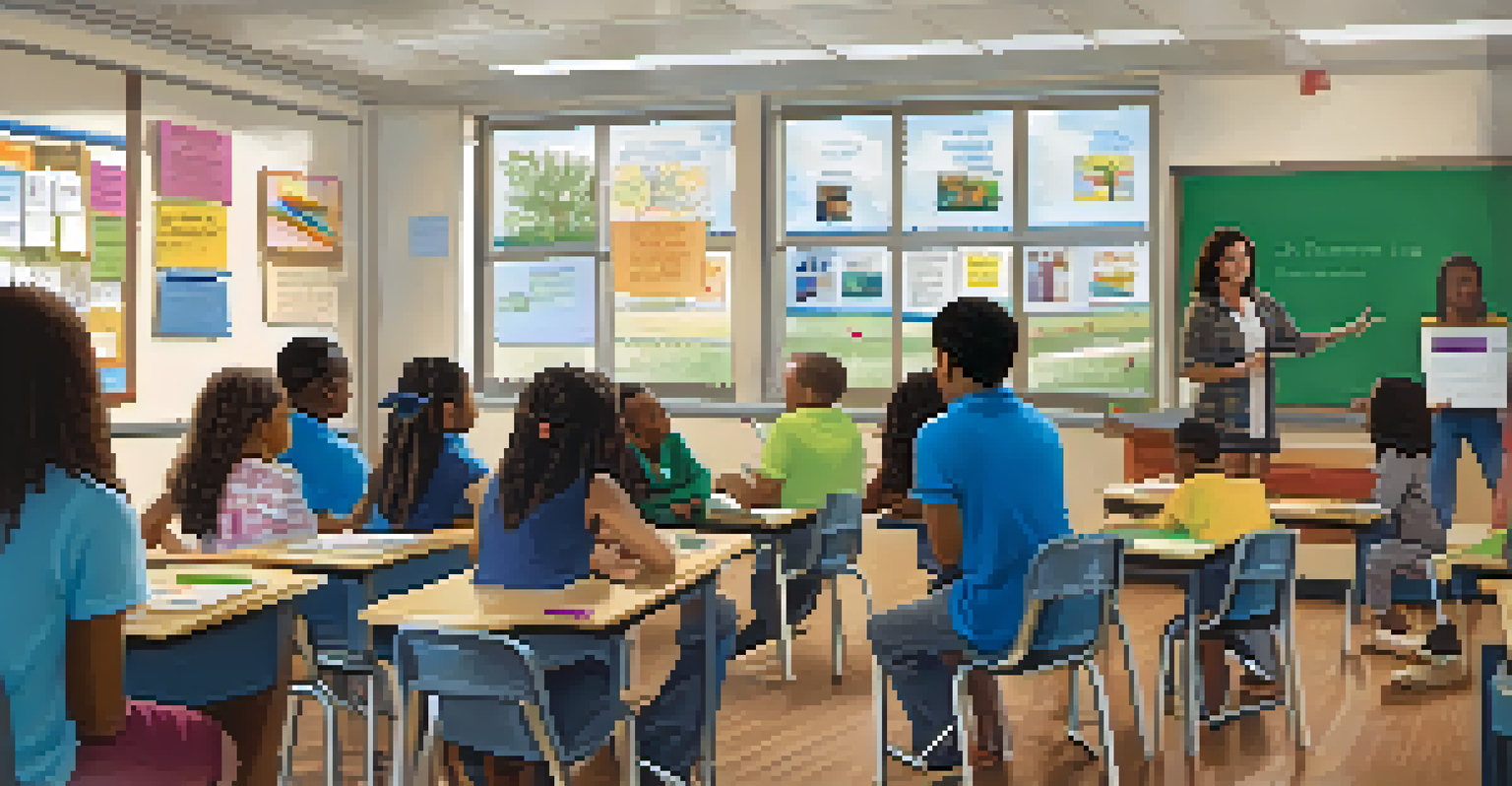 A diverse classroom in Louisiana with a teacher interacting with students.