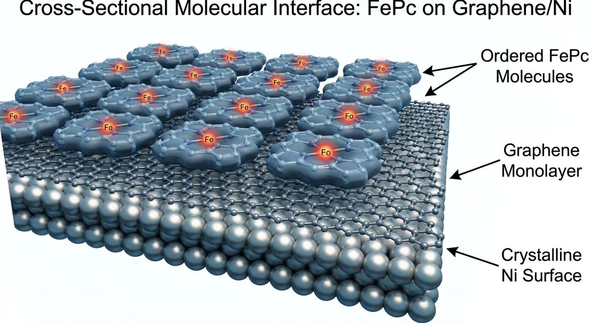 499. How Graphene Buffers Enable Ordered Molecular Spintronic Layers on Metal Surfaces