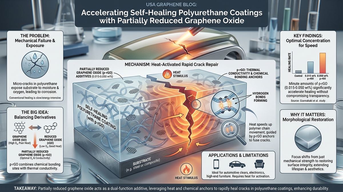 531. Enhancing Self-Healing Polyurethane Coatings with Partially Reduced Graphene Oxide