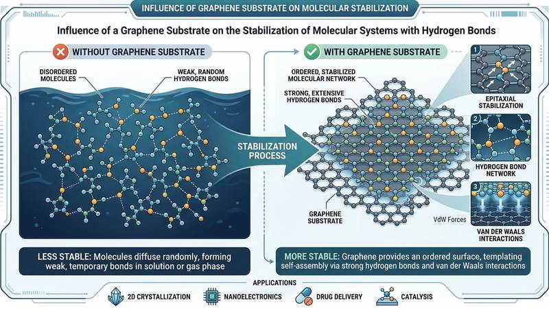 398. Influence of a Graphene Substrate on the Stabilization of Molecular Systems with Hydrogen Bonds