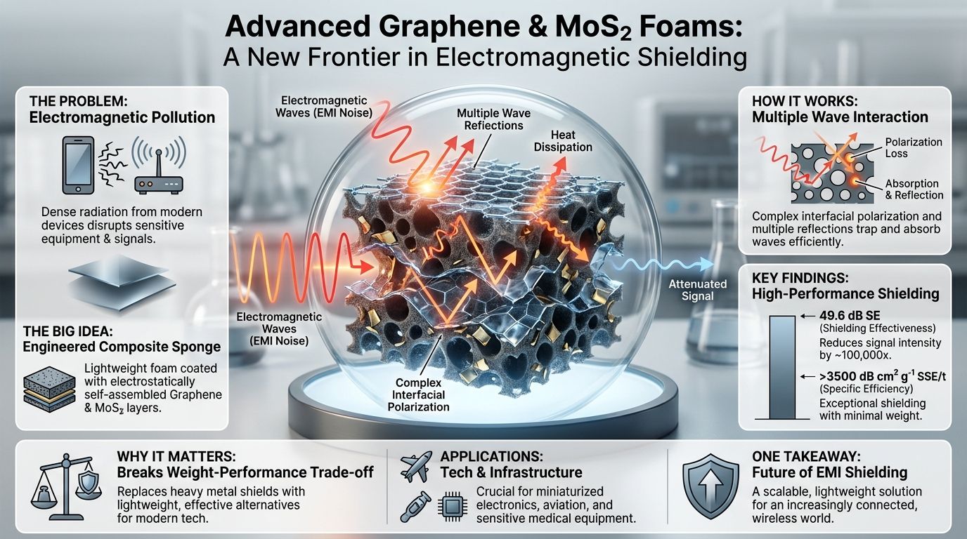 582. Advanced Graphene and Molybdenum Disulfide Foams: A New Frontier in Electromagnetic Shielding